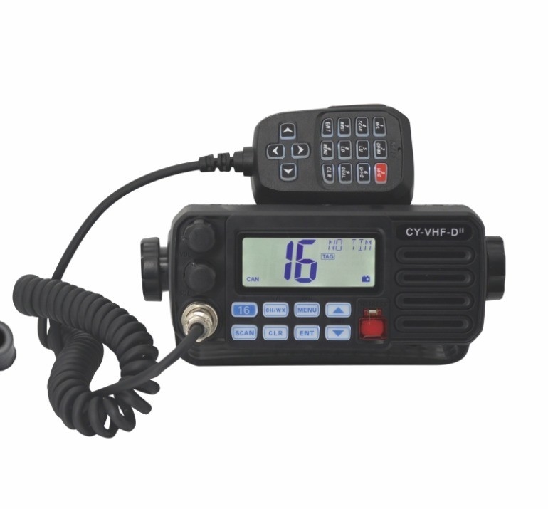 Modelo de terminal portátil de instalação de rádio VHF GMDSS com faixa de frequência de 156,05 a 163,2 MHz